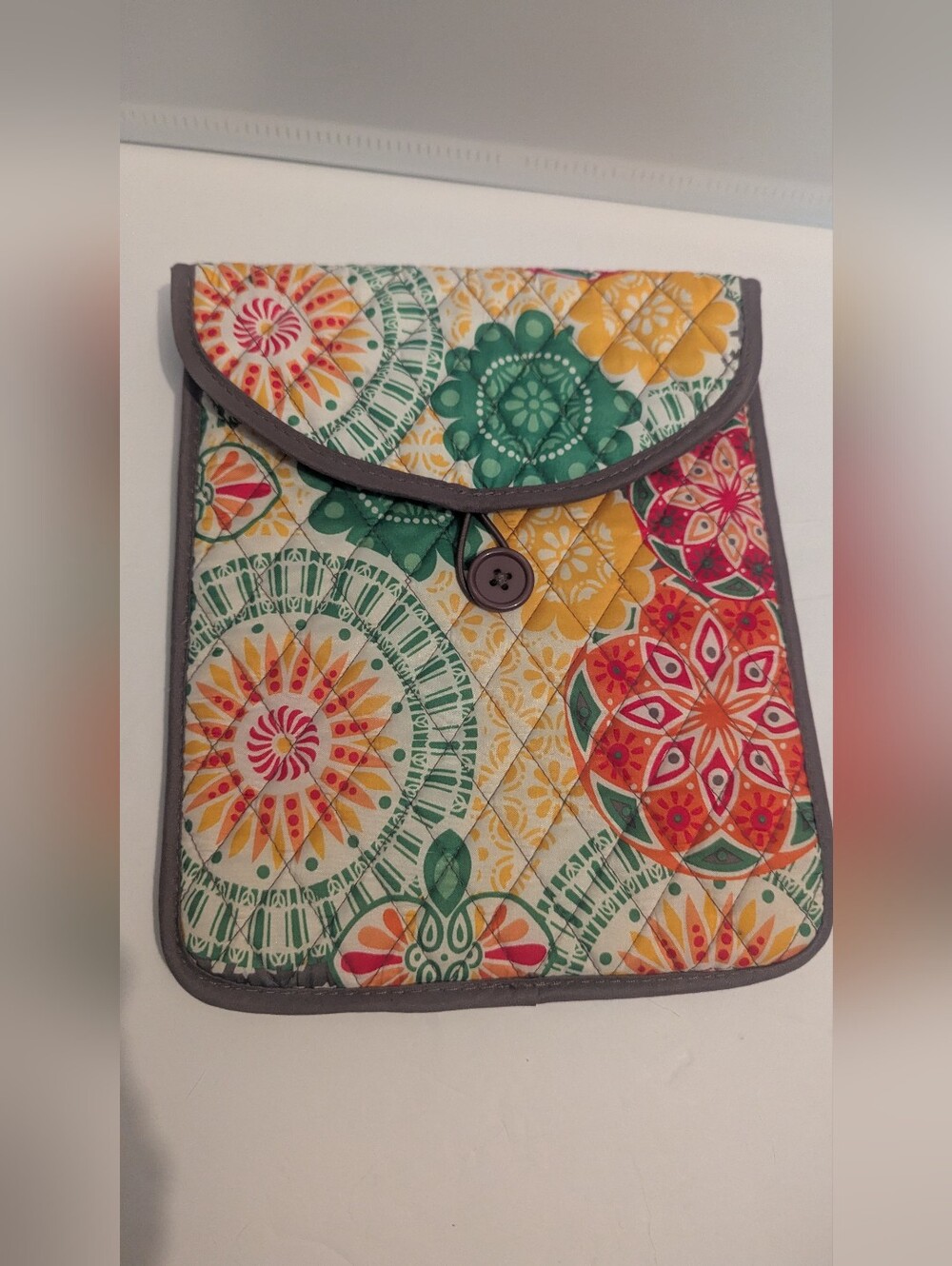 Studio C Quilted Multi-Color Tablet Sleeve  10 X 8